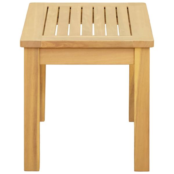 Couchtisch Helles Akazienholz 50 x 35 x 36 cm Massivholz Akazie