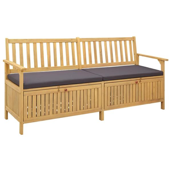 ARDEBO.de - Sitzbank mit Stauraum mit Kissen mit Speicher mit Tür