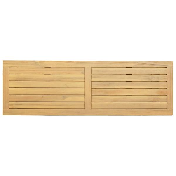 Gartenkonsole Tisch Helles Akazienholz 110 x 35 x 75 cm