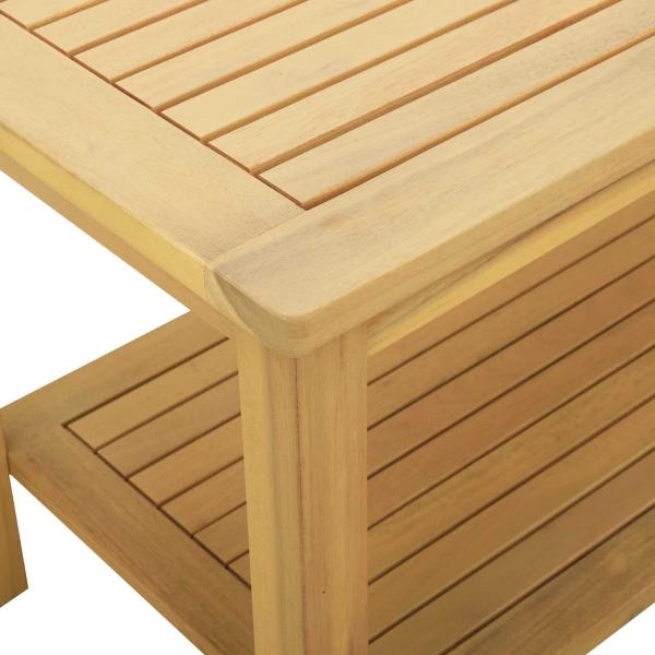 Beistelltisch Öl-Natur 70 x 40 x 45 cm Massivholz Akazie