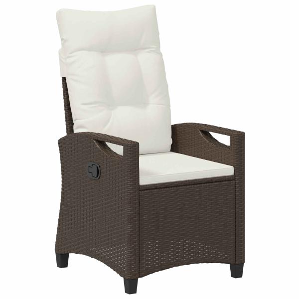 Gartenstuhl 2 pcs Braun und Creme 56 x 60 x 112 cm