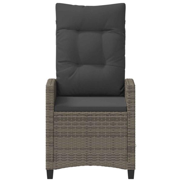 Gartenstuhl 2 pcs Grau und Dunkelgrau 56 x 60 x 112 cm