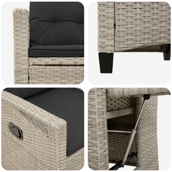 Liegestühle für den Garten 56 x 60 x 112 cm Stahl