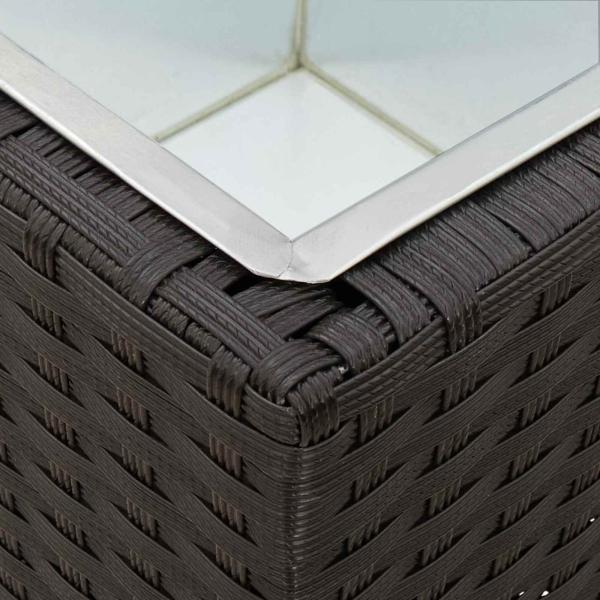 Set für Outdoor 3 pcs Schwarz Metall