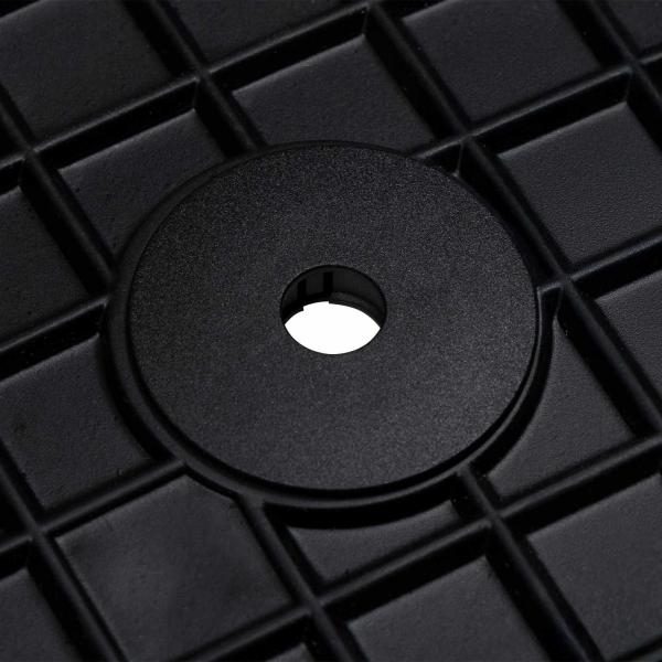 Autofußmatte 4 pcs Schwarz geeignet für VW CADDY BS Gummi