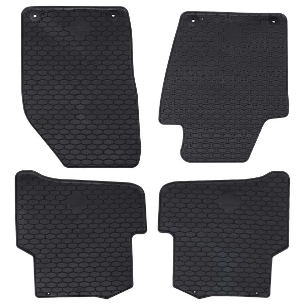 ARDEBO.de - Autofußmatte 4 pcs Schwarz geeignet für FABIA III TPE