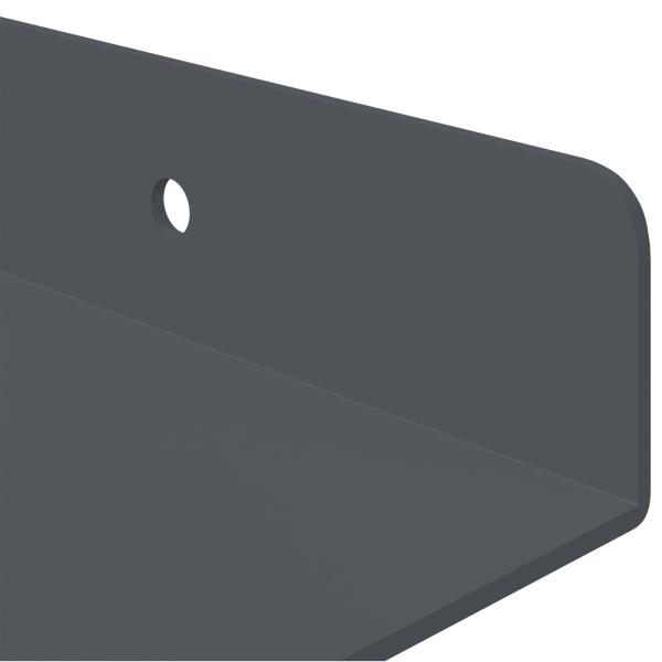 Wandregal mit Regal 3 pcs Anthrazit 40 x 9 x 2,5 cm