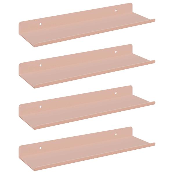 Wandregal mit Regal Wandmontiert 4 pcs Rosa 30 x 9 x 2,5 cm