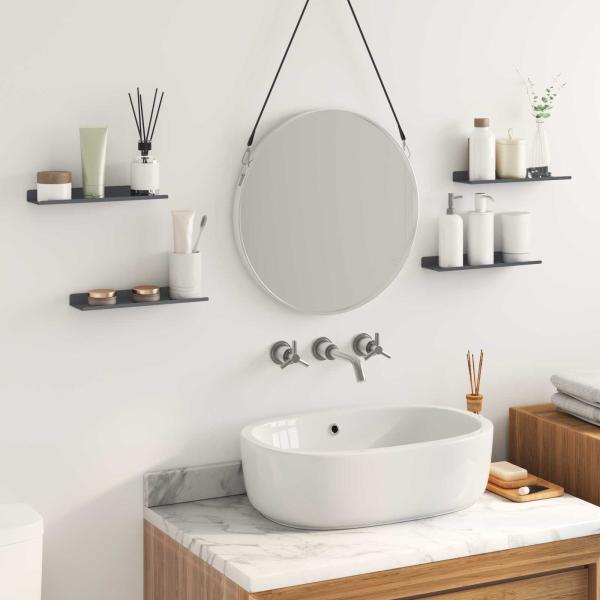 Wandregal mit Regal 4 pcs Anthrazit 30 x 9 x 2,5 cm