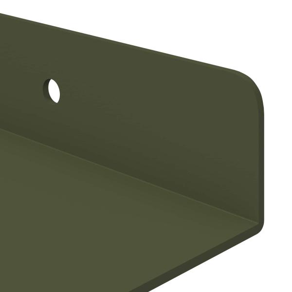 Wandregal mit Regal 4 pcs Olive Grün 30 x 9 x 2,5 cm