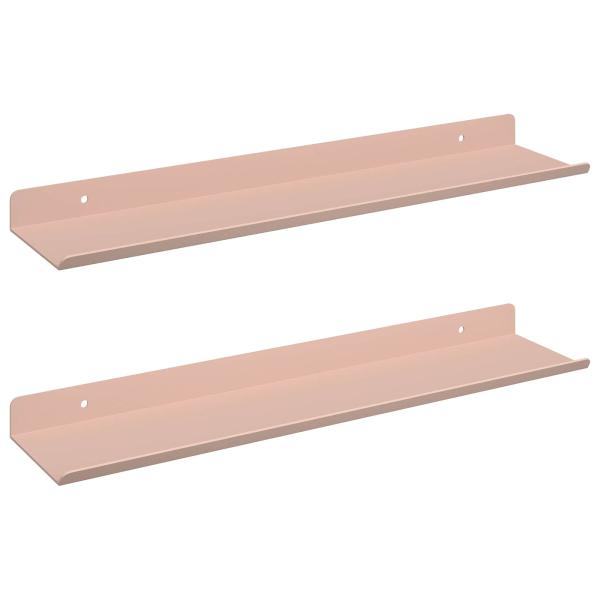 Wandregal mit Regal Wandmontiert 2 pcs Rosa 40 x 9 x 2,5 cm