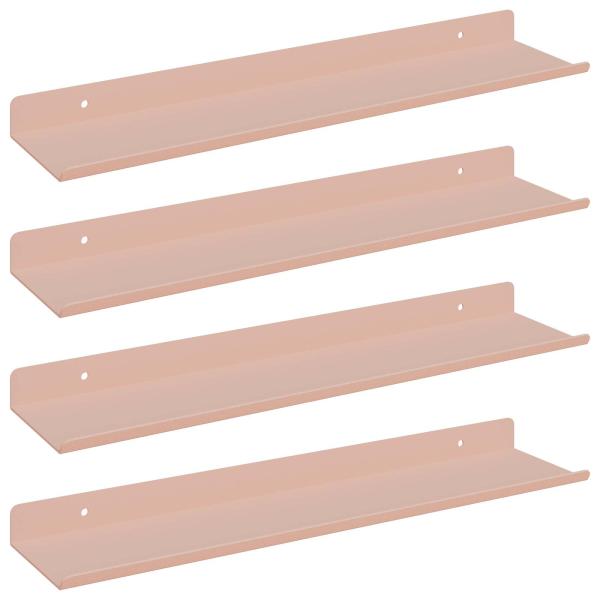 Wandregal mit Regal Wandmontiert 4 pcs Rosa 40 x 9 x 2,5 cm