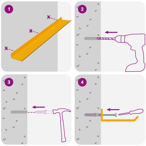 Wandregal mit Regal Wandmontiert 2 pcs Senfgelb 60 x 9 x 2,5 cm