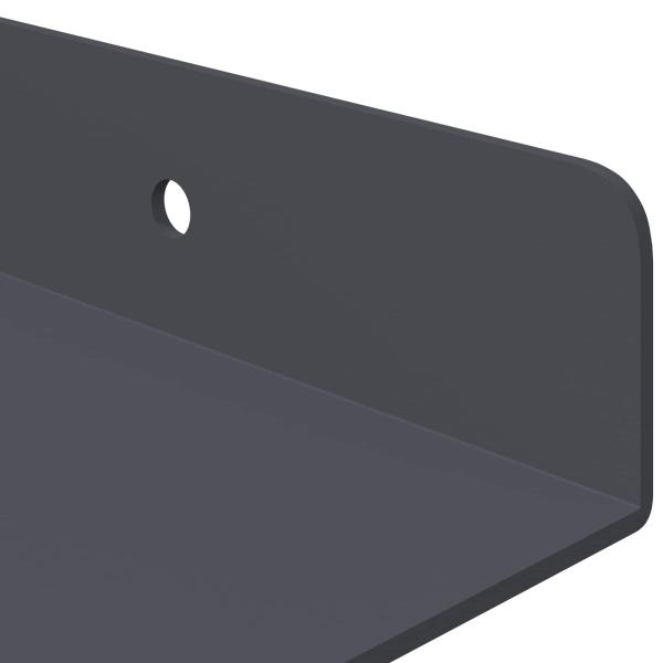 Wandregal mit Regal 4 pcs Anthrazit 80 x 9 x 2,5 cm