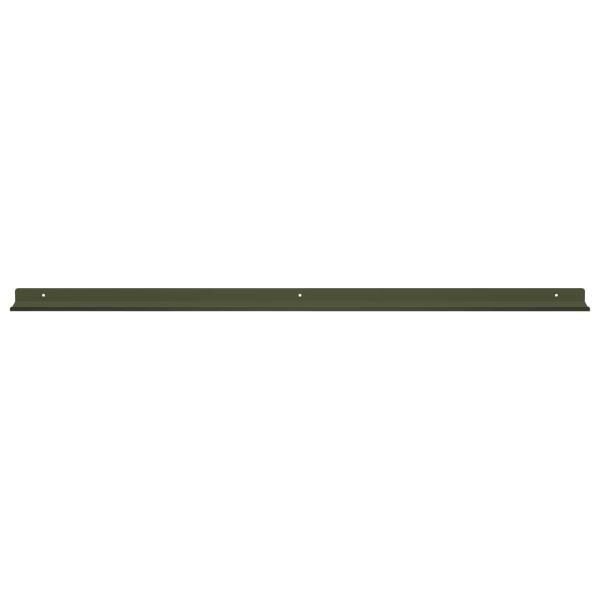 Wandregal mit Regal 2 pcs Olive Grün 100 x 9 x 2,5 cm