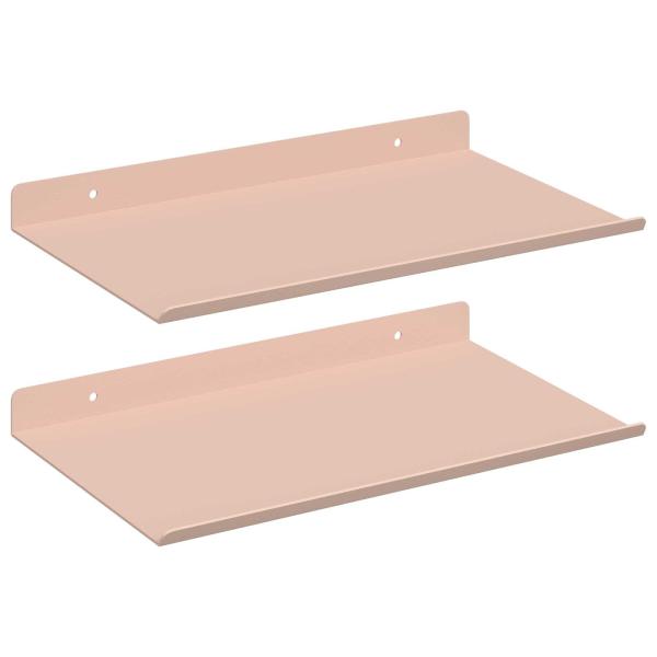 Wandregal mit Regal Wandmontiert 2 pcs Rosa 30 x 18 x 2,5 cm