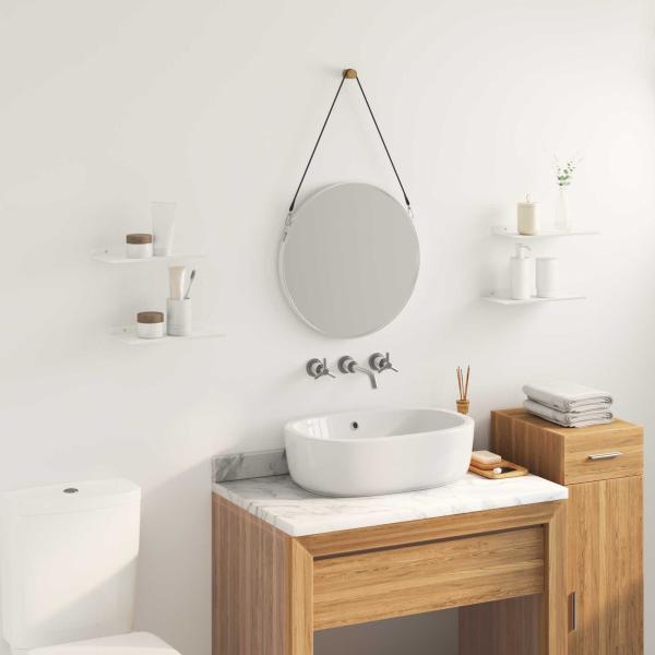 Wandregal mit Regal Wandmontiert 4 pcs Weiß 30 x 18 x 2,5 cm