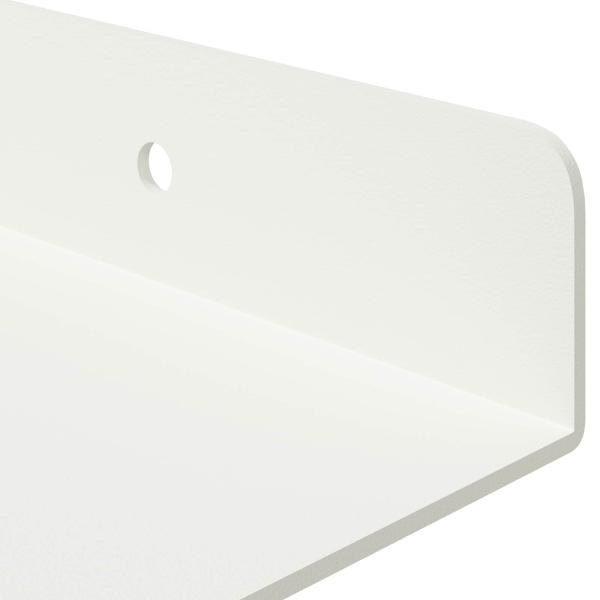 Wandregal mit Regal Wandmontiert 4 pcs Weiß 30 x 18 x 2,5 cm