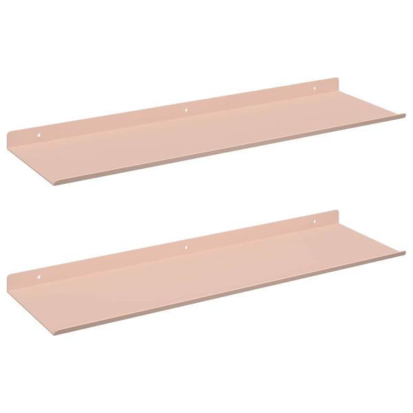 Wandregal mit Regal Wandmontiert 2 pcs Rosa 60 x 18 x 2,5 cm