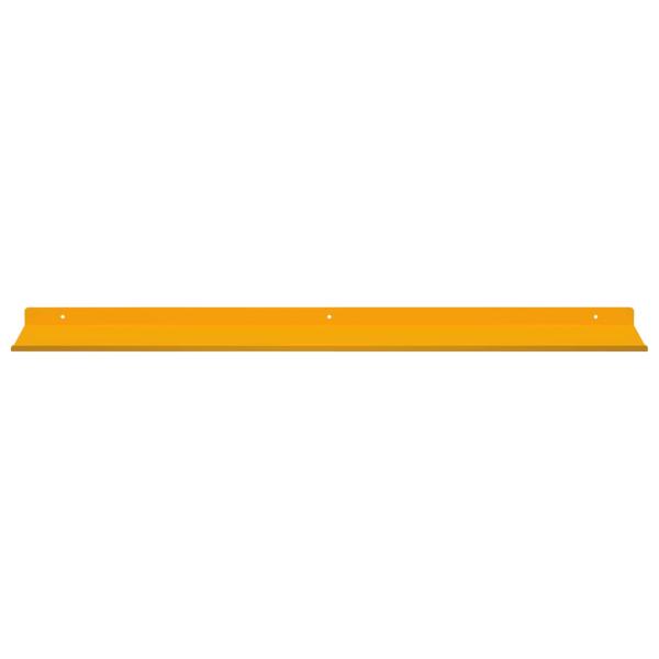 Wandregal mit Regal 4 pcs Senfgelb 80 x 18 x 2,5 cm