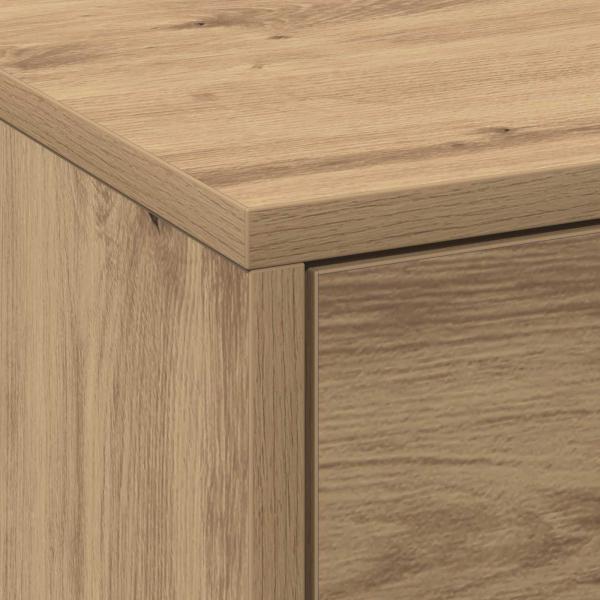 TV-Schränk mit LED Artisan-Eiche 165 x 34 x 40 cm Holzwerkstoff