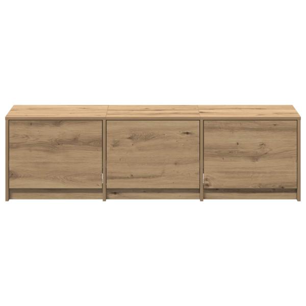 TV-Schränk mit LED Artisan-Eiche 140 x 34 x 40 cm Holzwerkstoff