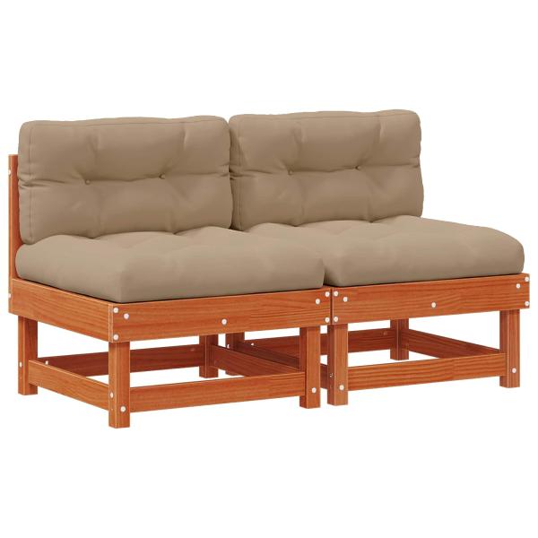 2 Stück Sectional Sofa Einheiten Massivholz Kiefer