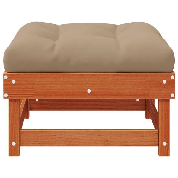 4 Stück Sectional Sofa Einheiten Massivholz Kiefer Wachsbraun