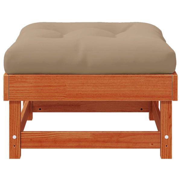 4 Stück Sectional Sofa Einheiten Massivholz Kiefer Wachsbraun