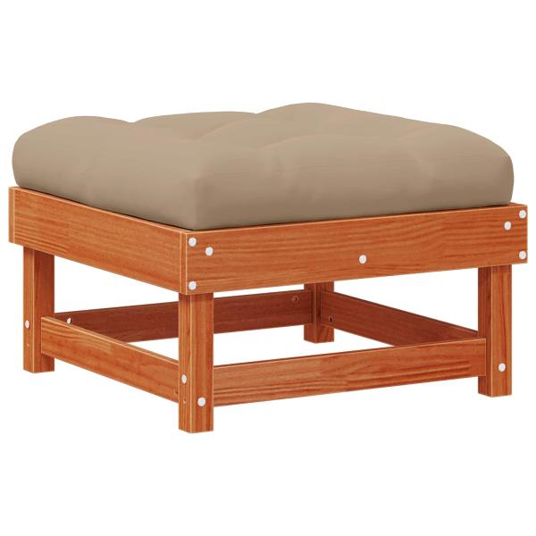 4 Stück Sectional Sofa Einheiten Massivholz Kiefer Wachsbraun