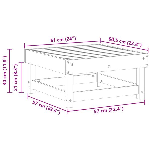 Sectional Sofa Einheiten Massivholz Kiefer Wachsbraun