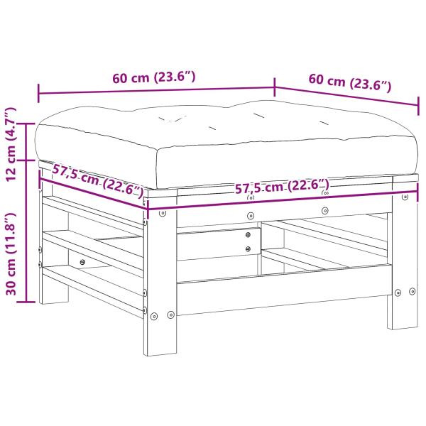 Sectional Sofa Einheiten Massivholz Kiefer Wachsbraun