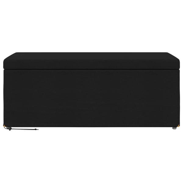 Hocker Schwarz 101 x 41 x 40 cm Stoff und Pressholz