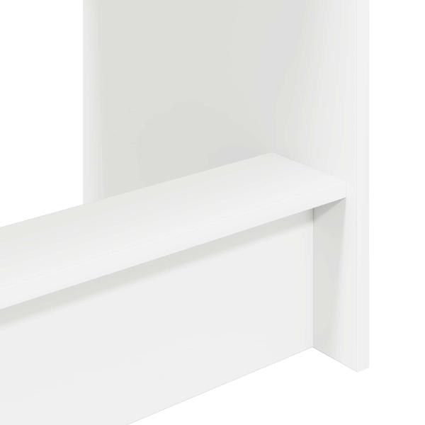 ARDEBO.de - Bett-Schreibtisch Weiß 100 x 45 x 75 cm Holzwerkstoff