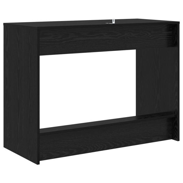 Bett-Schreibtisch Schwarz Eichen-Optik Holzwerkstoff