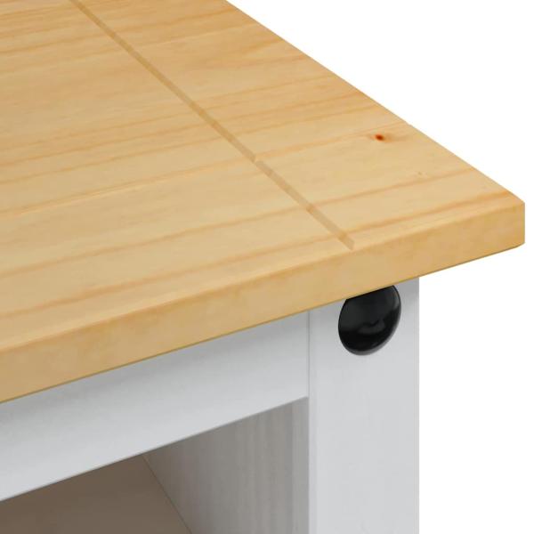 TV-Schränk Corona Weiß 100 x 40 x 52 cm Massives Kiefernholz