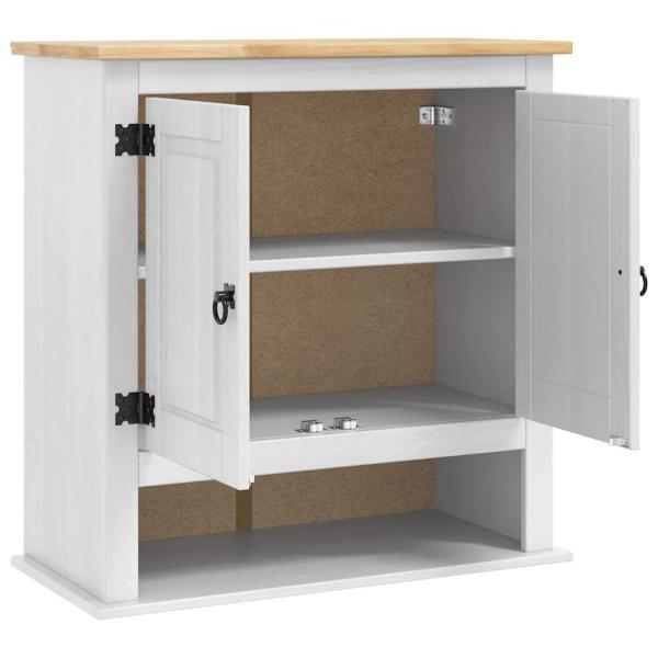 Hängeschrank Corona Weiß 70 x 33 x 71,5 cm Massives Kiefernholz