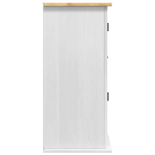 Hängeschrank Corona Weiß 70 x 33 x 71,5 cm Massives Kiefernholz
