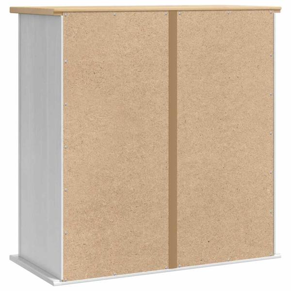Hängeschrank Corona Weiß 70 x 33 x 71,5 cm Massives Kiefernholz