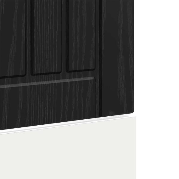 Küchenschrank Schwarz Eichen-Optik 60 x 1,5 x 67 cm