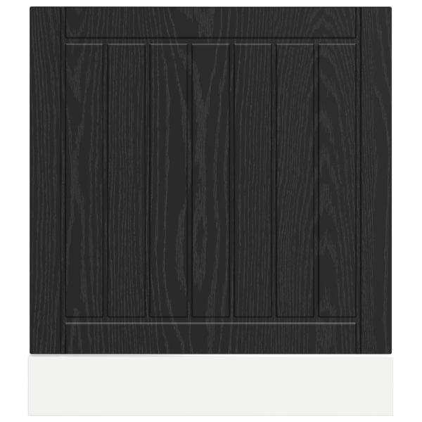 Küchenschrank Schwarz Eichen-Optik 60 x 1,5 x 67 cm