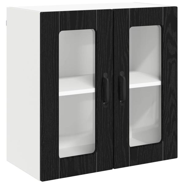 Küchenschrank mit Speicher Schwarz Eichen-Optik 60 x 31 x 60 cm