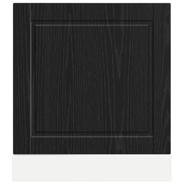 Küchenschrank Schwarz Eichen-Optik 60 x 1,5 x 67 cm