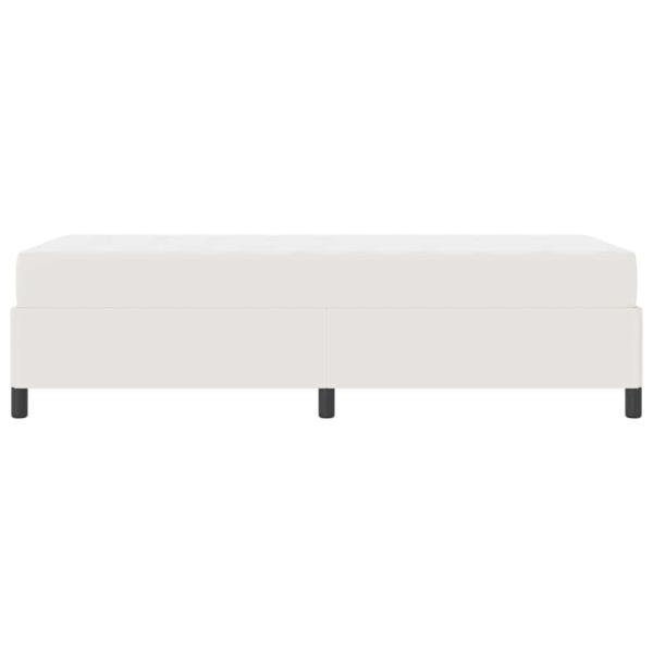 Bettrahmen mit Matratze Creme 80 x 200 cm Stoff