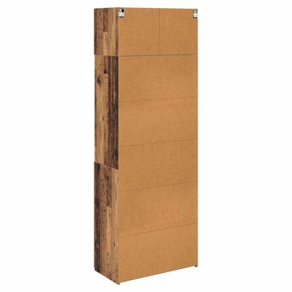 Aufbewahrungsschrank Altholz 80 x 42,5 x 225 cm Holzwerkstoff