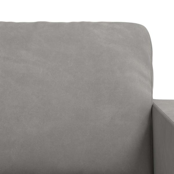 Sofa 2 pcs Hellgrau 228 x 78 x 80 cm Samt