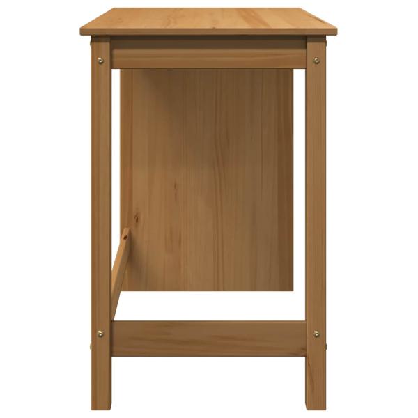 Schreibtisch Honigbraun 112 x 50 x 75 cm Massivholz Kiefer