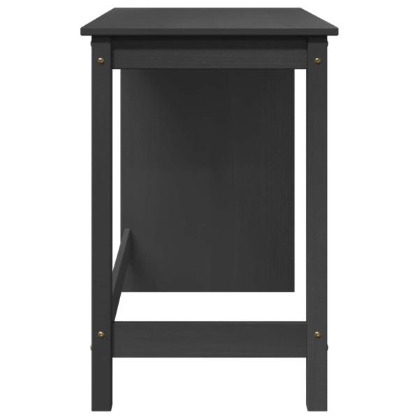 Schreibtisch Grau 112 x 50 x 75 cm Massivholz Kiefer