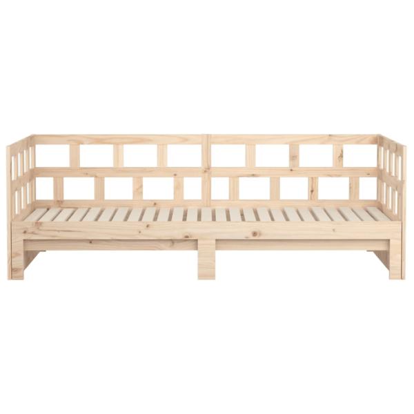 Tagesbett Ausziehbar Massivholz Kiefer 2x(80x200) cm