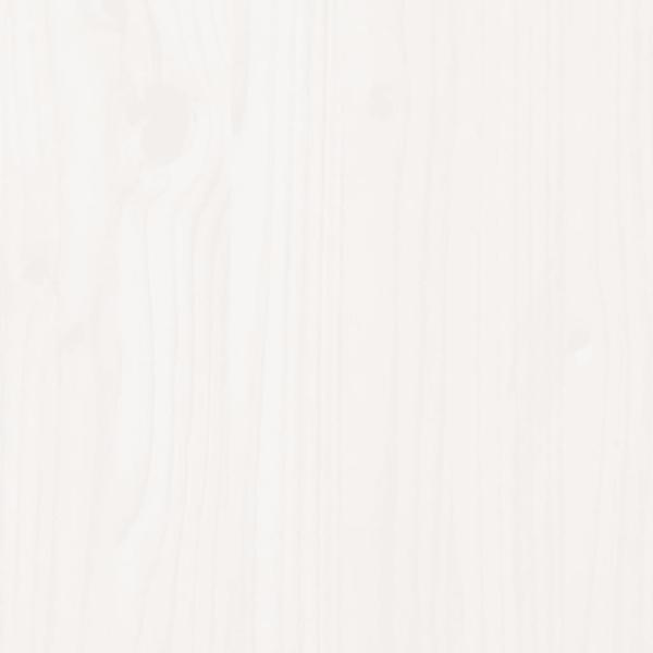 Tagesbett Ausziehbar Weiß Massivholz Kiefer 2x(80x200) cm